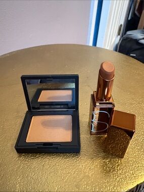 NARS Peachy Bronze Highlighter & Nude Lipstick Duo